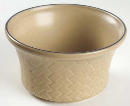 Folk Art 6" Basketweave Berry Bowl