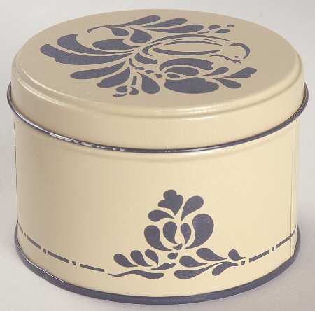 Folk Art Metal Coaster Box, Box Only