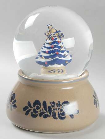Folk Art Snow Globe
