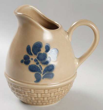 Folk Art Basket Jug