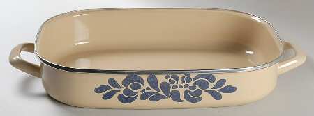 Folk Art 16" Metal Rectangular Roaster