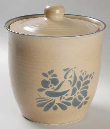 Folk Art Large Canister & Lid by Pfaltzgraff