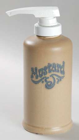Folk Art Mustard Dispenser