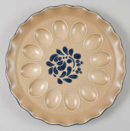 Folk Art Deviled Egg Plate