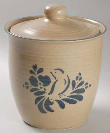 Folk Art Medium Canister & Lid by Pfaltzgraff