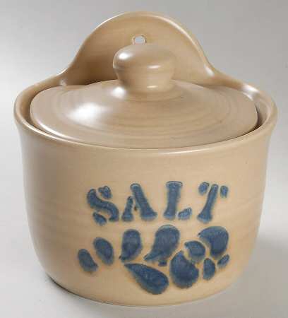 Folk Art Salt Box & Lid