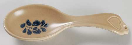 Folk Art Spoon Rest/Holder (Holds 1 Spoon) by Pfaltzgraff
