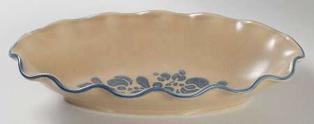 Folk Art Fluted Relish by Pfaltzgraff