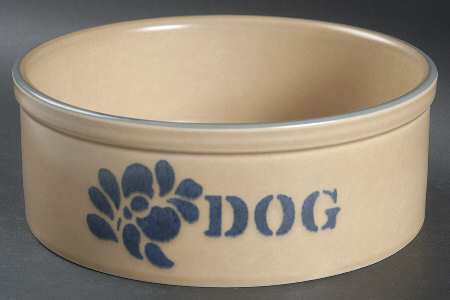 Folk Art Dog Bowl