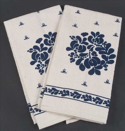 Folk Art Cloth Dish Towel - Set of 2