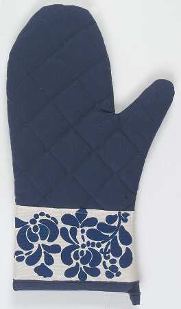 Folk Art Cloth Oven Mitt