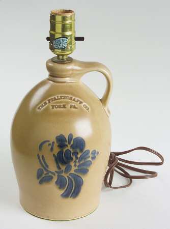 Folk Art Small Jug Table Lamp No Shade