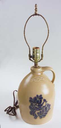Folk Art Large Jug Table Lamp No Shade