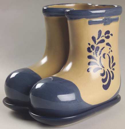 Folk Art Boots Planter & Underplate