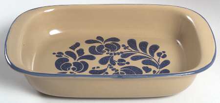 Folk Art 11" Rectangular Baker