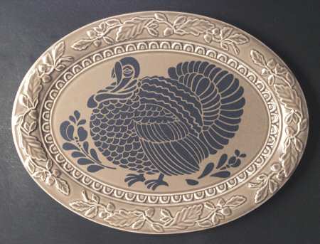 Folk Art 18" Oval Serving Platter