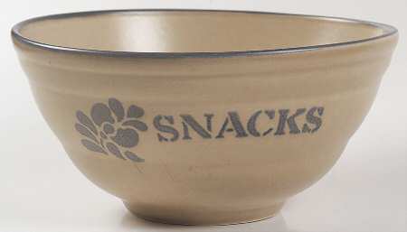Folk Art Snack Serving Bowl