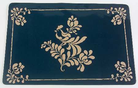 Folk Art Vinyl Placemat