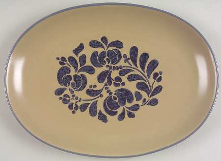 Folk Art 12" Oval Steak Platter