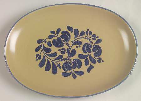 Folk Art 12" Oval Steak Platter
