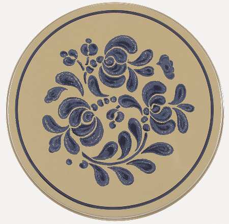 Folk Art 10" Individual Tin Round Stove Cover
