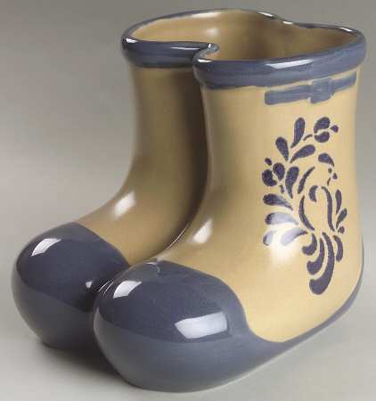 Folk Art Boots Planter