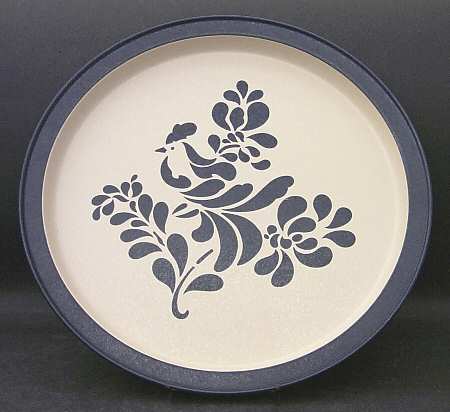 Folk Art Metal Serving Tray