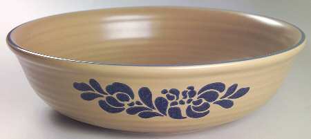 Folk Art 11" Large Salad Serving Bowl