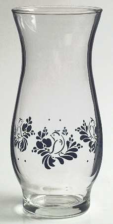 Folk Art Medium Glass Vase