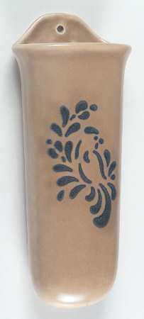 Folk Art 8" Wall Pocket Vase