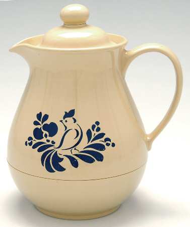 Folk Art Plastic Thermos/Carafe & Lid by Pfaltzgraff