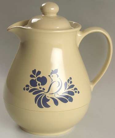 Folk Art Plastic Thermos/Carafe & Lid