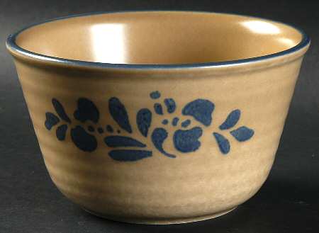 Folk Art Deep Dessert Bowl