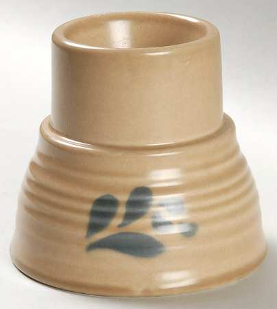 Folk Art Hurricane Lamp No Globe by Pfaltzgraff