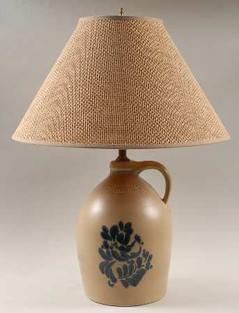 Folk Art Large Jug Table Lamp & Shade