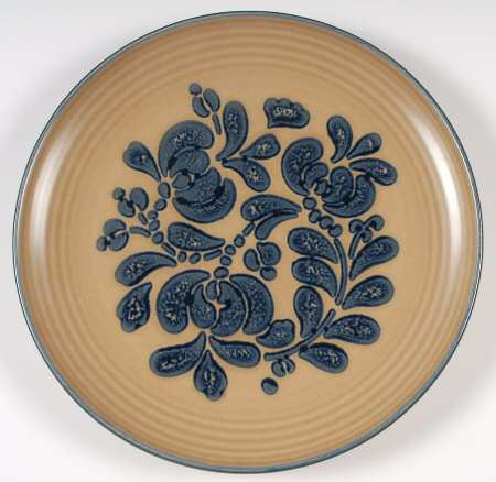 Folk Art Large Dinner Plate