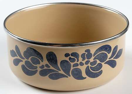 Folk Art 5" Metal Bowl