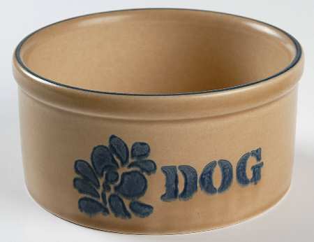 Folk Art Dog Bowl