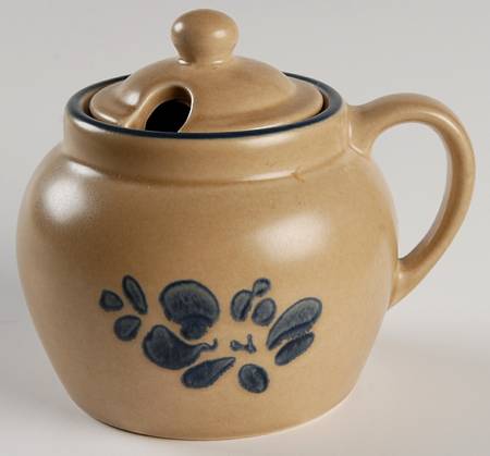 Folk Art Sauce Jar & Lid