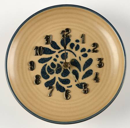 Folk Art Clock Plate
