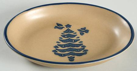 Folk Art Oval Pickle Dish