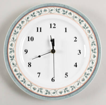French Quarter (Bone China) 1-2" depth  Clock Plate HC