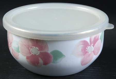 Garland Blush Bowl-Metal 5 3/4" with Plastic Lid