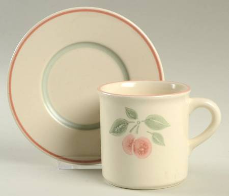 Garden Grove Flat Cup & Saucer Set