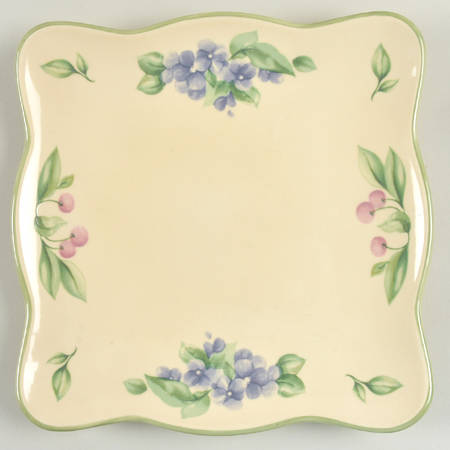 Garden Party (Garden Impressions) 8" Square Buffet Plate