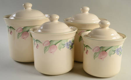 Garden Party (Garden Impressions) (4 Piece) Canister Set (Box Set)