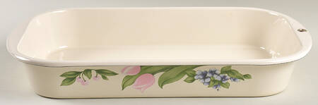 Garden Party (Garden Impressions) 15" Metal Rectangular Baker