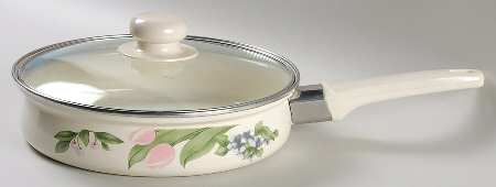 Garden Party (Garden Impressions) 9" Metal Skillet & Lid