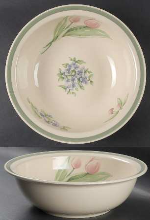 Garden Party (Garden Impressions) 11" Large Salad Serving Bowl