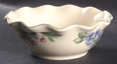 Garden Party (Garden Impressions) 6" Round Fluted Bowl